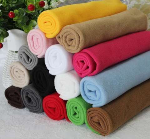 Wholesale two side brush knit 180 gsm double side windstop polar fleece fabric